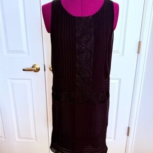 Sleeveless Black Shift Dress